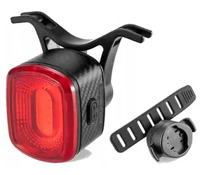 Rockbros Q2S čierna / Zadné svetlo na bicykel / LED / SMART Stop System / USB-C nabíjanie