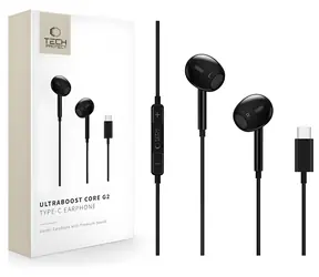 Tech-Protect Ultraboost Core G2 čierna / Bezdrôtové slúchadlá / Bluetooth / USB-C nabíjacie púzdro