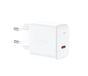 Acefast A21 GaN nabíjačka biela / USB-C / 30W / PD / QC 3.0