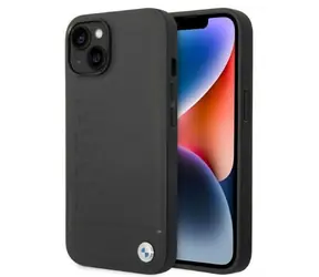 BMW Signature MagSafe iPhone 14 čierna / Zadný kryt / Hardcase / Potlač loga
