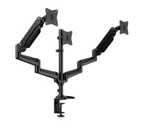 Huanuo HNTS3B-UK / Držiak na 3 monitory / 17-32" / VESA 75x75 a 100x100 / nosnosť 7,98 kg/monitor