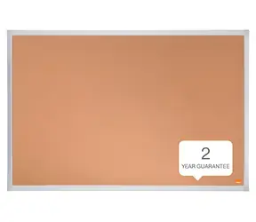 NOBO Essentials 90x60 cm / Korková nástenka / ALU rám