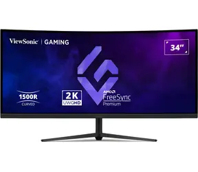 34" ViewSonic VX3418C-2K čierna / VA / 3440 x 1440 / 21:9 / 180Hz / HDMI + DP / repro