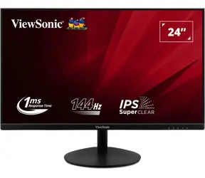 24" ViewSonic VA24E2-H čierna / Monitor / IPS / FHD 1920x1080 / 144Hz / 250cd/m2 / HDMI / VESA 75x75