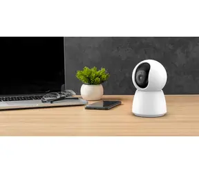 iGet HOME Camera CS4 biela / Vnútorná IP kamera / 2K / WiFi / LAN / nočné videnie
