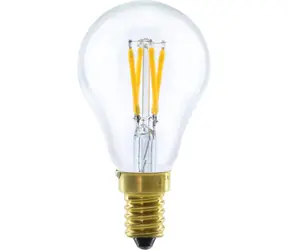SEGULA LED kvapka 3W číra / LED žiarovka / E14 / 260 lm / 2200 K / stmievateľná