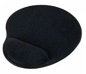 PremiumCord Podložka pod myš gélová čierna / Podložka pod myš / Ergonomická / Gélová opierka zápästia