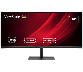 34" ViewSonic VG3419C-2 čierna / VA zakrivený / 3440 x 1440 / 21:9 / 120 Hz / HDMI + DP + USB-B / RJ45 / Repro
