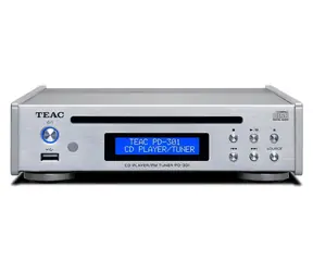 Teac PD-301DAB-X strieborná / CD prehrávač / Slot-in mechanika / DAB+/FM tuner / USB / Diaľkové ovládanie