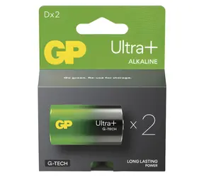 GP Ultra PLUS D (LR20) / Alkalická batéria / 1,5 V / 2 ks
