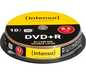 INTENSO / Médium DVD+ R DL / 8,5 GB / 8x / 10 ks / Cake Box