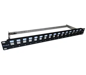 Xtendlan patch panel 19" keystone tienený