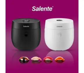Salente Jasmine čierna / Ryžovar / 1,9 l / 4 programy / LCD displej / odložený štart