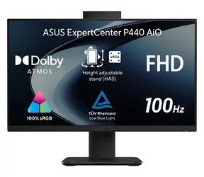 Asus ExpertCenter P4 AiO čierna / 23,8" FHD / Intel Core i3-1315U / 8GB DDR5 / 512GB SSD / W11P EDU