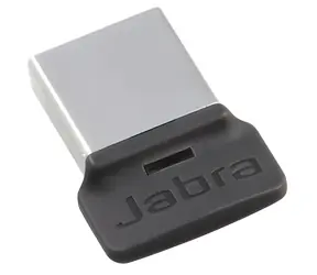 JABRA Link 370 UC BT adaptér čierna / strieborná / Bluetooth adaptér / Bluetooth 4.2 / USB