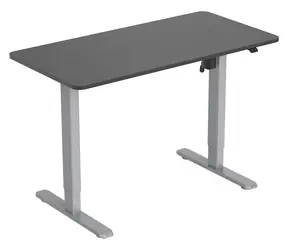 Equip Elektricky nastaviteľný stôl čierna / Stôl / elektrický zdvih / nosnosť 70 kg / výška 68-118 cm / doska 120x60 cm