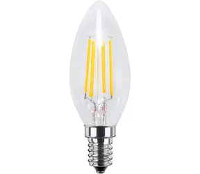 SEGULA LED sviečka 3,2W číra / LED žiarovka / E14 / 270 lm / 2700 K / stmievateľná