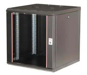 Equip 19" rozvádzač PM čierna / Rozvádzač / 12U / 600x600 mm / sklenené dvere / nástenný