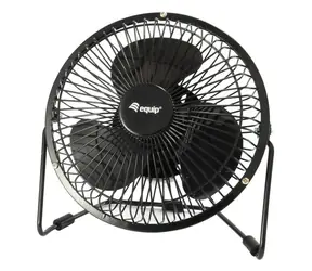 Equip Stolný ventilátor USB čierny / Ventilátor / 15 cm / USB / Tichý chod / kábel 1,5 m