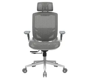 COUGAR Speeder One biela / Herná stolička / Mesh / sklopné podrúčky / nastaviteľná bedrová opora / nosnosť 120 kg