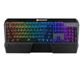 COUGAR Attack X3 RGB čierna / Herná klávesnica / Cherry MX Silver / RGB podsvietenie / N-Key Rollover / EN layout