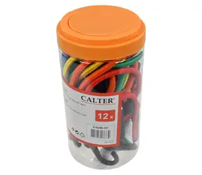 CALTER Upínacie gumy 12 ks / Upínacia guma / Na upevnenie nákladu / plastový tubus