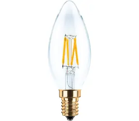 SEGULA LED sviečka číra 3W(26W) / E14 / 260lm / 2200K / stmievateľná / F