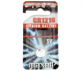 Maxell CR1216 / Gombíková batéria / Lítiová / 3V / 25mAh / 1 ks