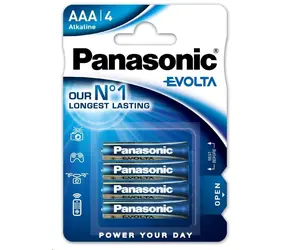 Panasonic Evolta Platinum LR03EGE/4BP / Alkalická batéria / AAA / 1,5 V / 4 ks / Blister
