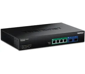 Trendnet Switch 6- Port 2.5G PoE++ / Switch / 6x 2,5 Gbps PoE++ / 1x 10G SFP+ / 240 W / GaN / Unmanaged