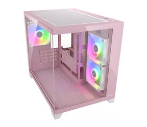 COUGAR FV150 ARGB ružová / PC skriňa / micro-ATX / mini-ITX / tvrdené sklo / bez zdroja