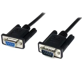 StarTech sériový null modem kábel DB9 (M)-(F) čierna 2 m