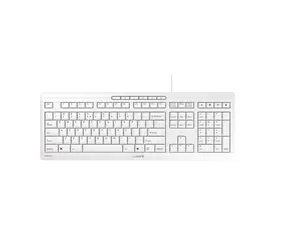 Cherry Stream biela / Klávesnica / Drôtová / USB / US layout / 104 kláves