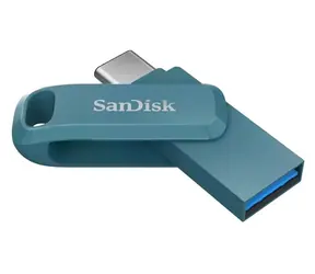 SanDisk Ultra Dual Drive Go 128 GB modrá / Flash disk / USB-A + USB-C / čítanie až 400 MB/s