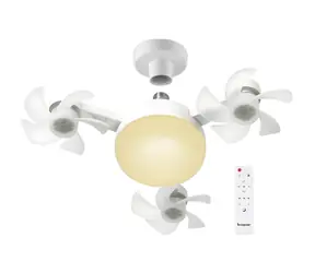 Beper P206VEN612 biela / Stropný ventilátor / LED osvetlenie / 3 rýchlosti / DO / 50 W