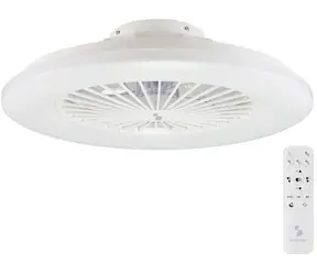 Beper P206VEN640 biela / Stropný ventilátor / LED svetlo / O 50 cm / 3 rýchlosti / DO