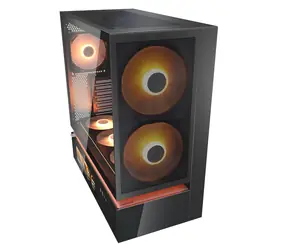 COUGAR CFV235 Vision čierna / Skriňa / Midi Tower / Mesh / ARGB / tvrdené sklo / LCD displej