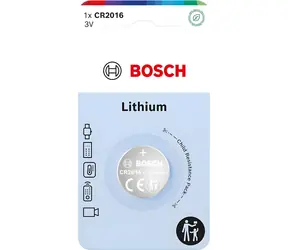 BOSCH CR2016B1/00 / Gombíková batéria / CR2016 Lítium / 3 V / 1 ks