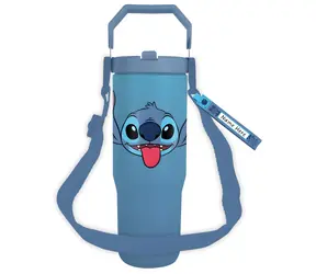 PYRAMÍD Cestovný hrnček Lilo a Stitch / s popruhom / motív Stitch