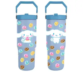 PYRAMID Cestovný hrnček s uchom Cinnamoroll biela / Uzatvárateľné viečko / Licenčný design