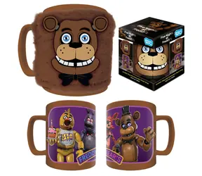 PYRAMID Hrnček Five Nights at Freddy's / s plyšovým návlekom / Keramický / Licenčný design