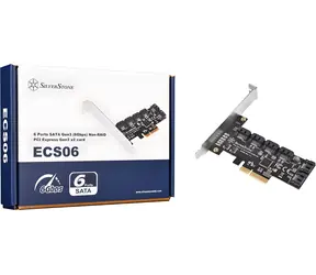 Silverstone SST-ECS06 / Radič SATA / PCIe 3.0 x2 / 6x SATA 6Gb/s / ASMedia ASM1166