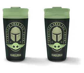PYRAMID Cestovný hrnček Mandalorian / 450 ml / nerez