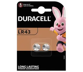 Duracell LR43 / Batéria / Alkalická / 1,5 V / 2 ks