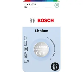 BOSCH CR2025B1/00 / Gombíková batéria / CR2025 Lítium / 3 V / 1 ks