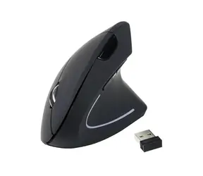 Equip Ergonomická bezdrôtová myš čierna