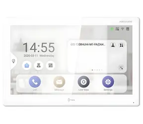 HIKVISION DS-KH9510-WTE1(B) / IP bytový monitor / 10" dotykový displej / Android / Wi-Fi / PoE
