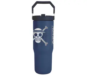 PYRAMID Cestovný hrnček One Piece tmavo modrý / 850 ml / Uzatvárateľné viečko