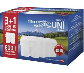 Maxxo Náhradné filtre UNI 3+1 / Filter do filtračnej kanvice / kompatibilný s Laica, Brita Maxtra, BWT / kapacita 150 l