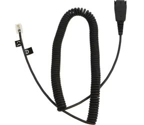 JABRA kábel QD-RJ10 čierny špirálový / Kábel / 0,5-2 m / QD konektor / pre Siemens